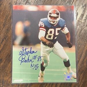 Autographed Football Player Photo
